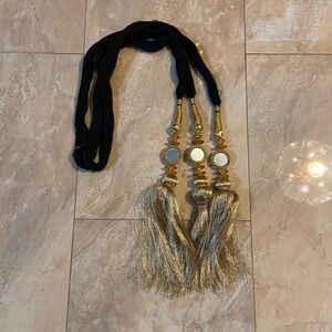 Punjabi Golden Parandi/Paranda Gold Mirror Tassel Indian Wedding Jaggo Party